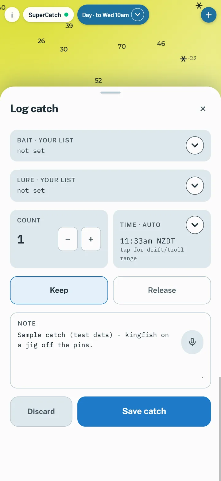 Recording a voice note