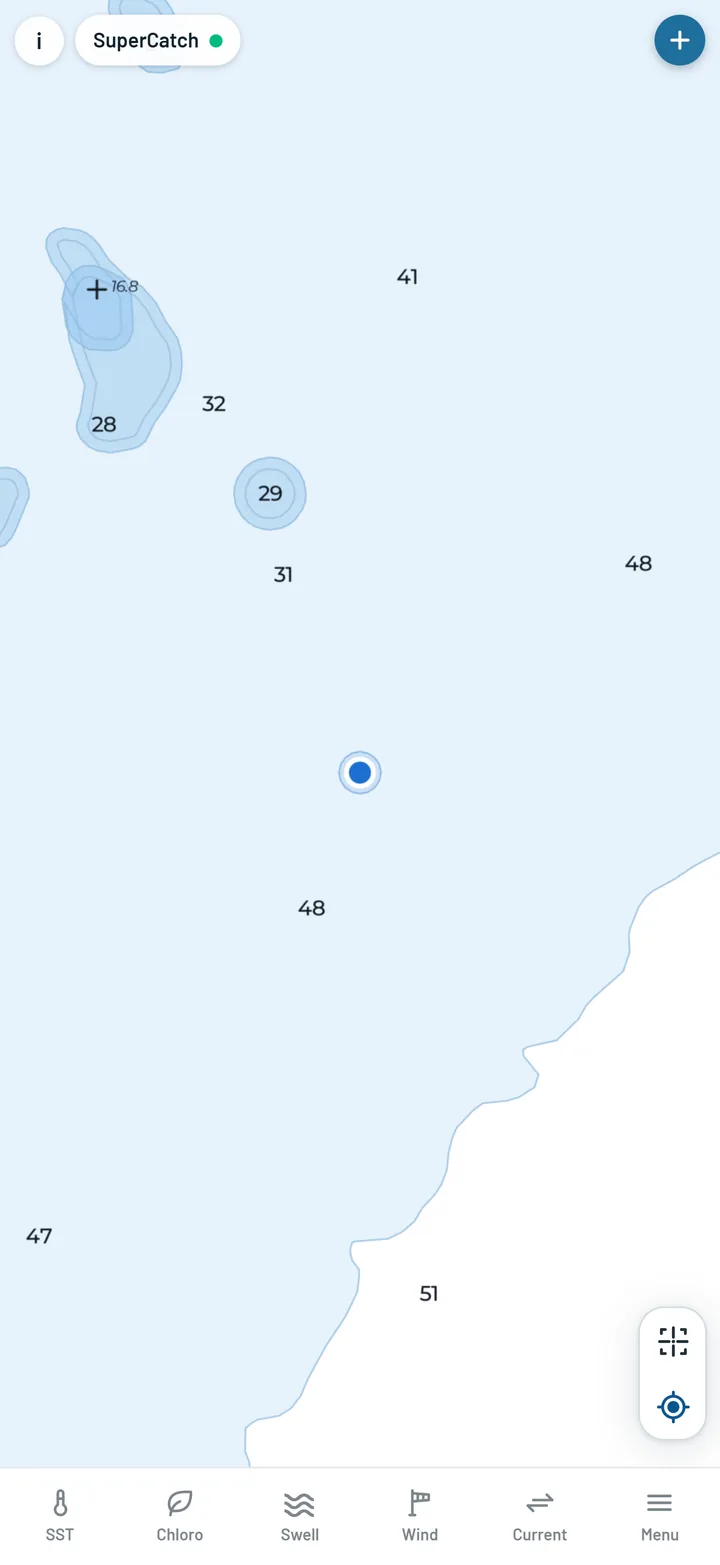 Locate me: the blue position dot