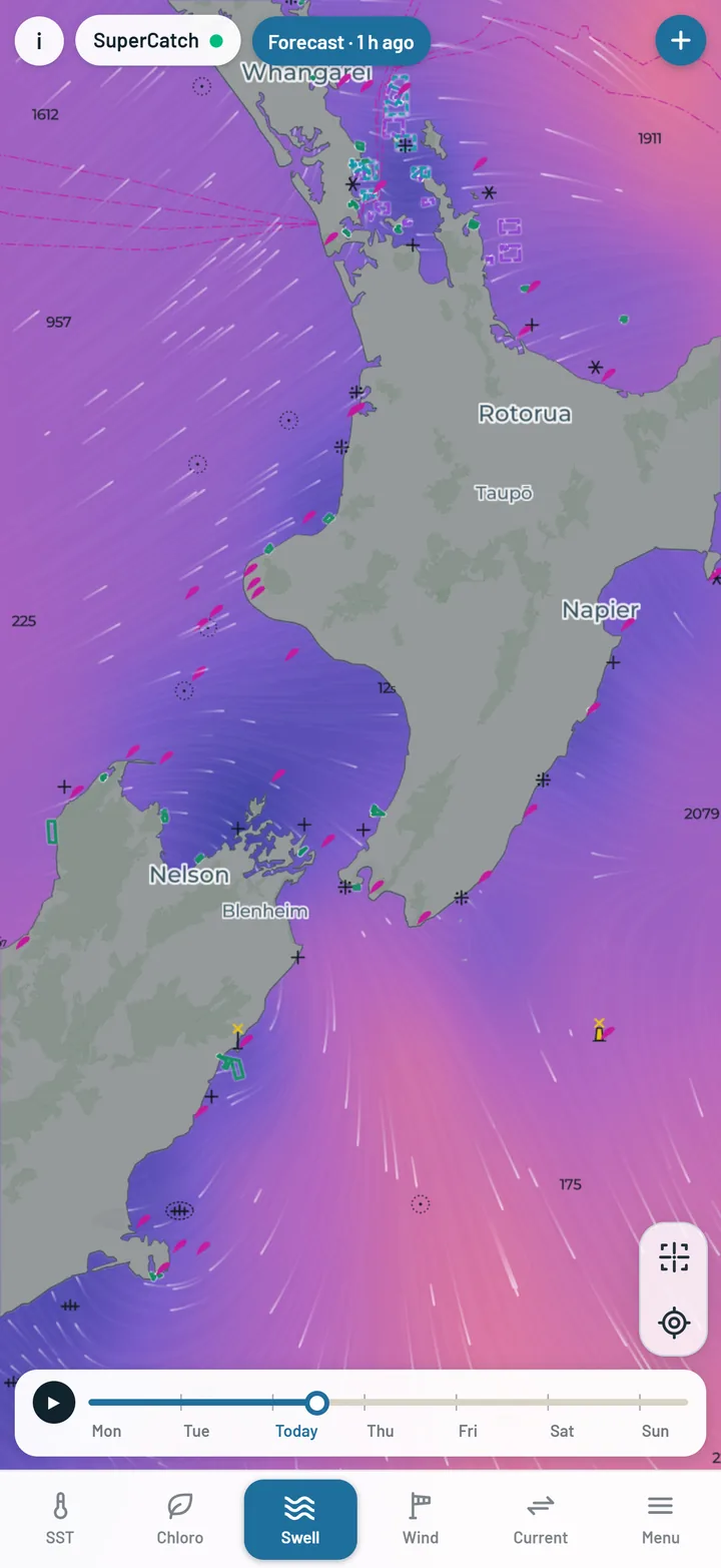 Sea height on the map