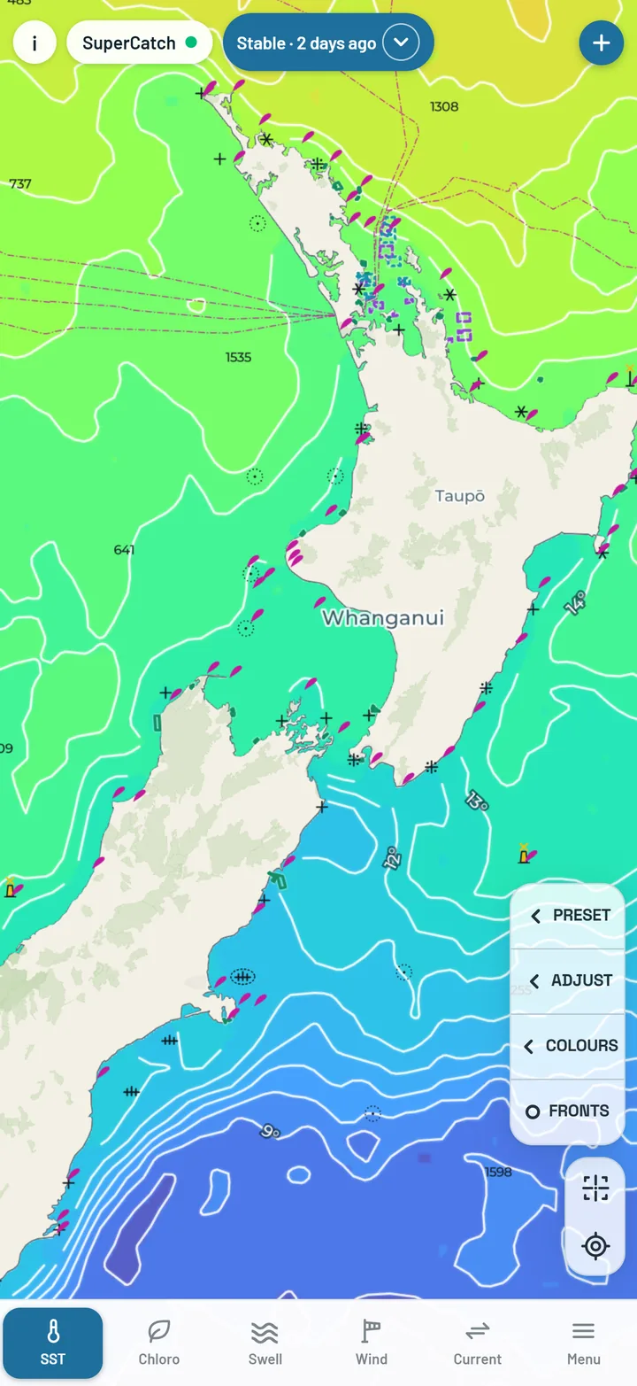 SST Stable over New Zealand